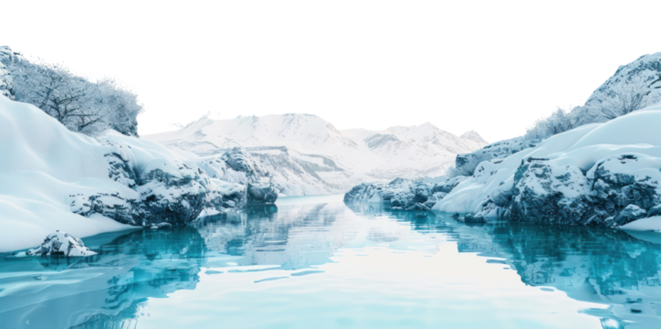 PNG Snowy mountains landscape nature snow scenery.