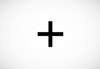 Obraz premium Simple black flag waving on a pole against a white background