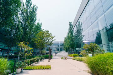 Beijing, China - may 2 2025 Beijing Daxing New International Airport Terminal in China.