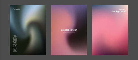 Abstract gradient mesh background template