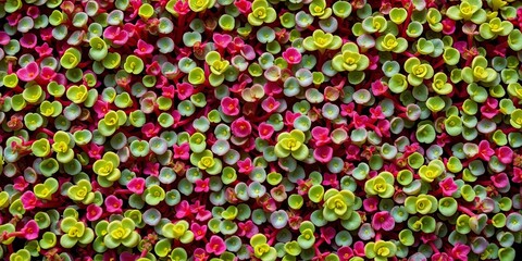 Intricate, vibrant microgreen pattern, showcasing organic growth,  overhead,  garden