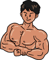 Fototapeta premium マッチョ