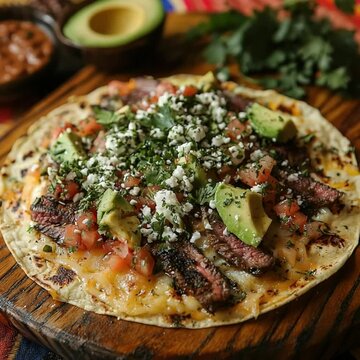 crisp tlayuda topped with refried beans video mexican food