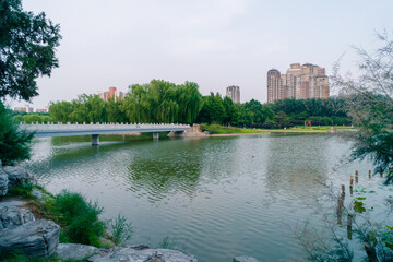 Beijing, China - 3 june 2025 Chao Yang Gong Yuan in summer