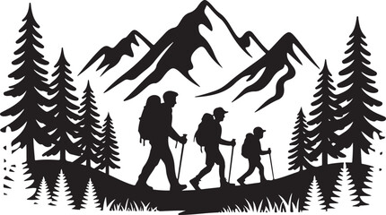 Heartwarming Family Walk Silhouette Bundle