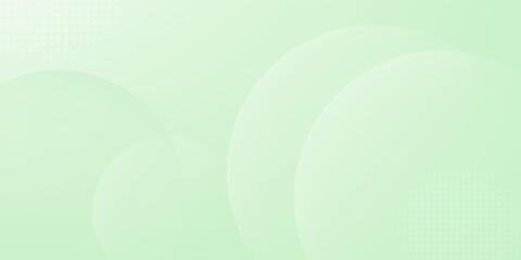 Minimalist soft Abstract Background in Gradient green and white Tones with Circles. eps 10