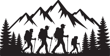Heartwarming Family Walk Silhouette Bundle