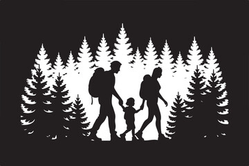Heartwarming Family Walk Silhouette Bundle