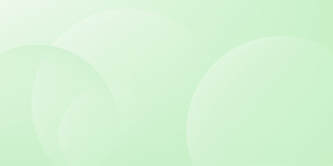 Minimalist soft Abstract Background in Gradient green and white Tones with Circles. eps 10