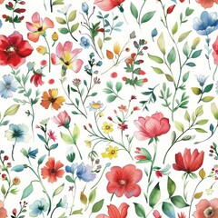 Fototapeta premium seamless floral pattern