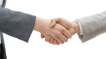Two professionals shaking hands