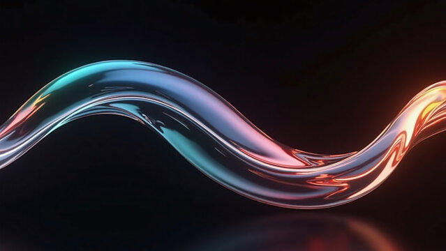 glasses light gradient with black background