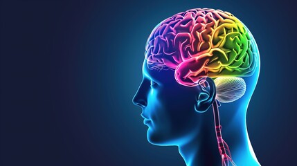 Obraz premium Intricate Enigmas: High - Definition Human Brain Images – Convoluted Cortical Folds, Neuronal Network Trails, Glistening Cerebrospinal Fluid Pathways, and Meticulous Lobular Details in Medical - Grade