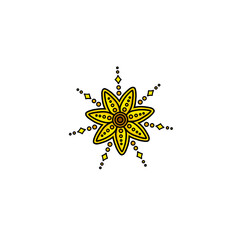 Gift pattern, mixed flowers, daisy, yellow flowers, pink flowers, blue flowers, black and white flower pictures