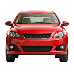 car isolated on transparent white background, clipping path