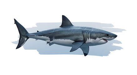Majestic Great White Shark: Ocean Predator