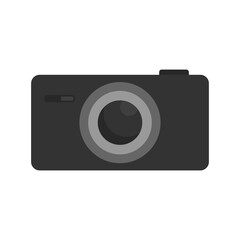 Digital camera vector illustration on white background