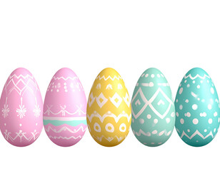 Colorful Easter Egg Set &ndash; Decorative Pattern