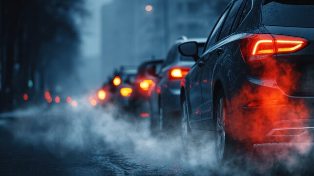 Traffic delays increase engine idling, boosting fuel waste and pollutant emissions that harm air quality.
