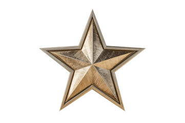 Obraz premium Detailed gold star with embossed texture