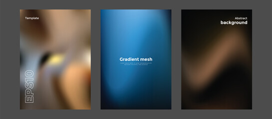 Abstract gradient mesh background template