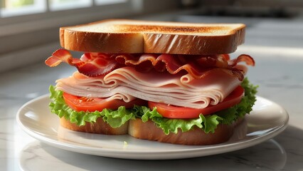 Ham and cheese sandwich