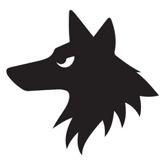 Obraz premium Silhouette Style Vector Wolf Logo Design – Wild Animal Icon for Outdoor Adventure Branding, Hunting Club Emblems, Nature Apparel Prints, Sports Mascots, Wilderness Graphics, and Tribal Artwork