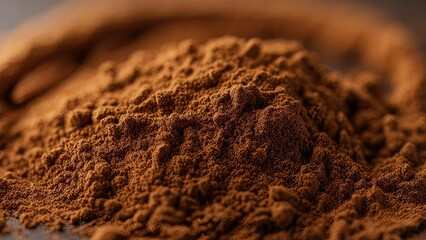 Close up of coffee powder
