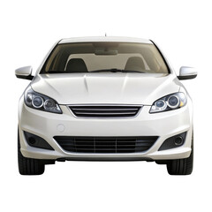car isolated on transparent white background, clipping path
