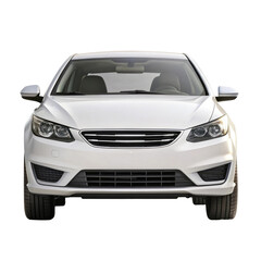 car isolated on transparent white background, clipping path