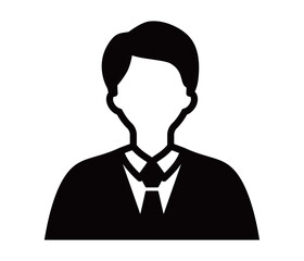 サラリーマン・ビジネスマン・会社員のアイコン　男性　人　人物　スーツ　就活生　新入社員　先輩　営業