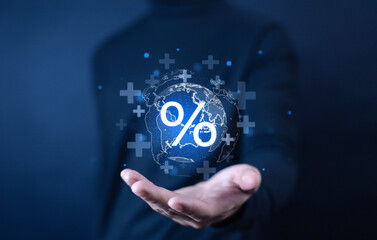 Business Growth Planning and Strategy Concept, Showing Good Economy From Digital Screen, Strategy, Idea, Success, Growth, Productivity, Increase, Good Economy