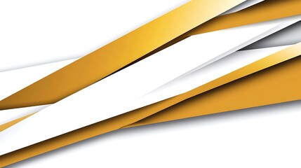 Abstract geometric background with gold and white diagonal lines