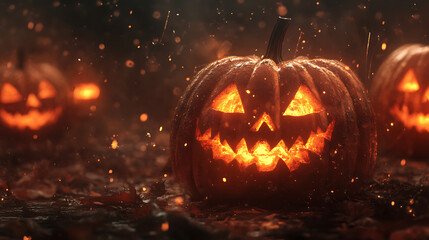 Fototapeta premium Halloween is known for costumes, trick-or-treating, haunted houses, pumpkins, and scary stories.Halloween is a fun and spooky celebration held on October 31st each year. It originated from ancient Cel