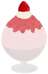 Strawberry bingsu