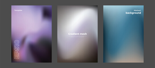 Abstract gradient mesh background template