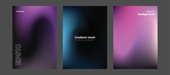 Abstract gradient mesh background template
