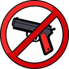 no guns allowed sign