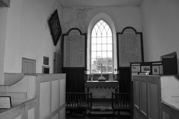 interior of St Stephen's Church, Fylingdales. North Yorkshire 