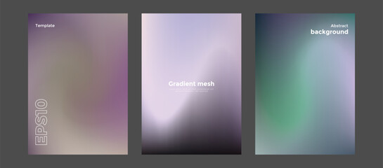Abstract gradient mesh background template