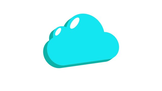 Ftp Cloud  Icon Animation MP4 file