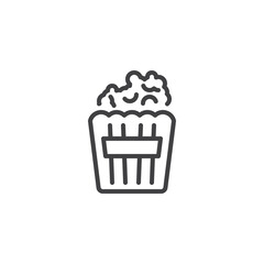 Popcorn line icon