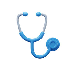 Stylized stethoscope illustration depicting healthcare diagnosis and medical examination equipment