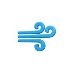 Fototapeta premium Stylized representation of wind flow with a clean graphical visualization and minimalistic