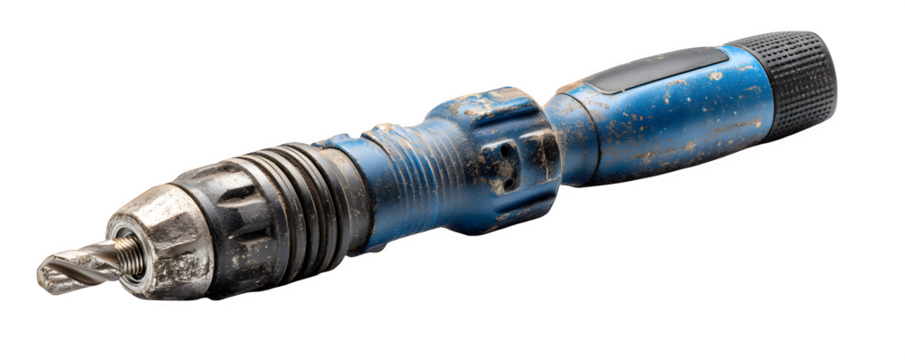 Photo-Realistic Premium Detailed handheld jackhammer tool with versatile design element, transparent background, ideal for marketing materials and web banners, creative projects