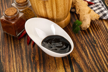 Asian unagi sauce in the bowl