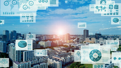 都市と統計グラフ