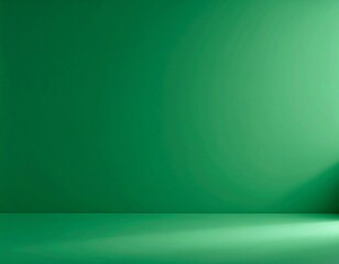 Uniform green studio background