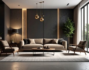 Modern living room interior