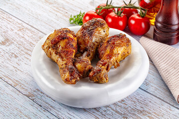 Baked chicken drumsticks with spices